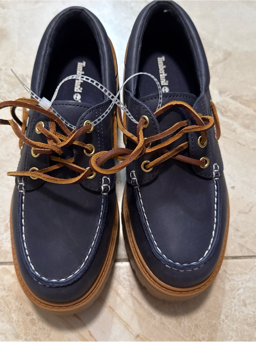 Timberland size 7.5 blue boat shoe  new no box